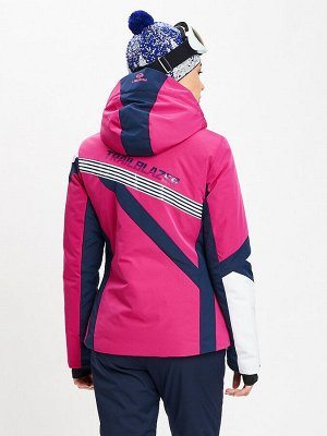 Горнолыжная куртка женская розового цвета 77031R