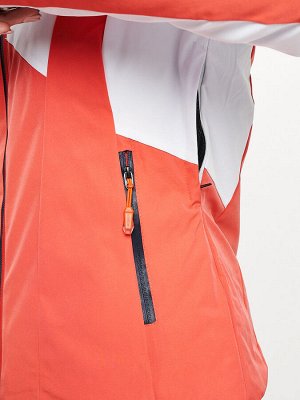 Горнолыжная куртка женская оранжевого цвета 77030O