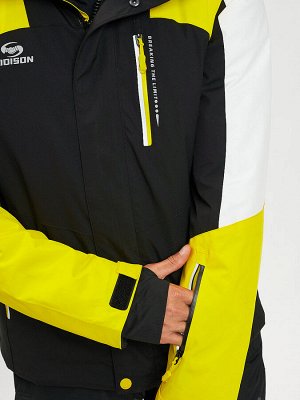Горнолыжная куртка мужская желтого цвета 77018J