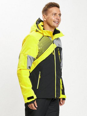 Горнолыжная куртка мужская желтого цвета 77019J