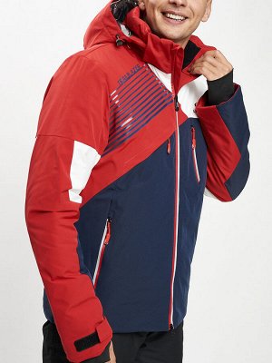 Горнолыжная куртка мужская красного цвета 77019Kr