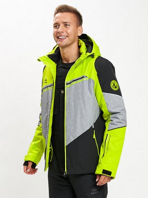 Горнолыжная куртка мужская зеленого цвета 77016Z