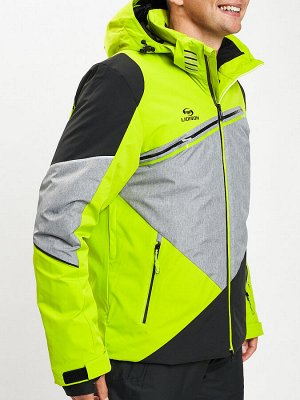 Горнолыжная куртка мужская зеленого цвета 77016Z