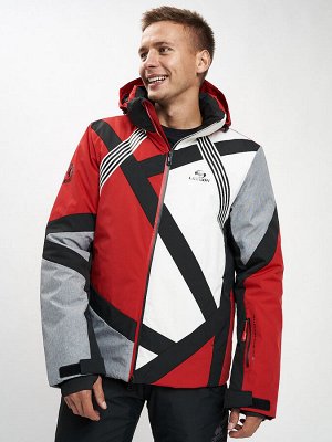 Горнолыжная куртка мужская красного цвета 77015Kr