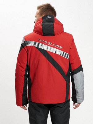 Горнолыжная куртка мужская красного цвета 77015Kr