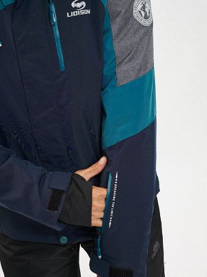 Горнолыжная куртка мужская темно-зеленого цвета 77013TZ