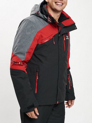 Горнолыжная куртка мужская красного цвета 77013Kr