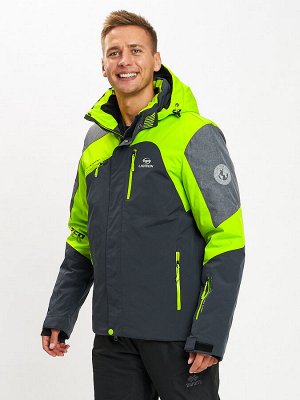 Горнолыжная куртка мужская зеленого цвета 77013Z