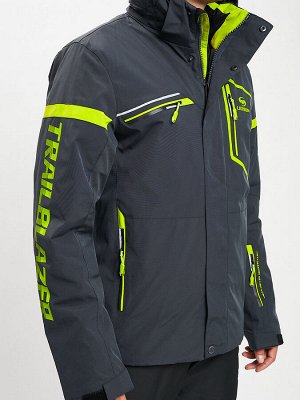 Горнолыжная куртка мужская темно-серого цвета 77014TC