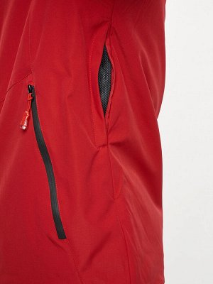 Горнолыжная куртка мужская красного цвета 77010Kr