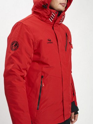 Горнолыжная куртка мужская красного цвета 77010Kr