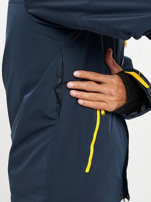 Горнолыжная куртка мужская темно-синего цвета 77010TS