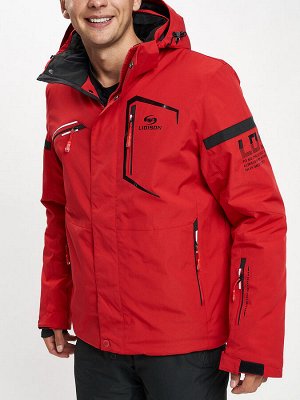 Горнолыжная куртка мужская красного цвета 77014Kr