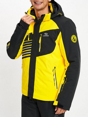 Горнолыжная куртка мужская желтого цвета 77012J