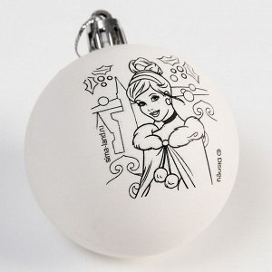 Disney Набор для творчества Новогодний шар Принцессы: Золушка, размер шара 5,5 см