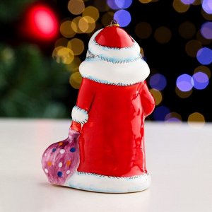 Сувенир "Дед Мороз мини", ярославская майолика, h=10