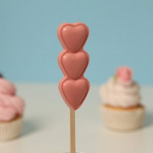 Шоколад фигурный «Сердца», рубиновый, 25 г