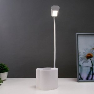 Настольная лампа сенсорная 16849/1 LED 2Вт USB АКБ белый 9,8х11,2х33 см