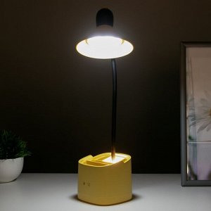 Настольная лампа сенсорная 16848/1YL LED 2Вт USB АКБ желтый 9,5х9,5х38 см