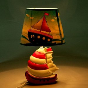 Светильник детский керамика "Яхта" 35х20х20 см МИКС RISALUX