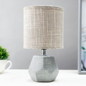 Настольная лампа 16841/1GR E14 40Вт светло-серый 11х11х23 см