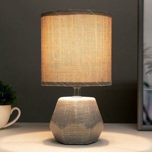 Настольная лампа 16841/1GR E14 40Вт светло-серый 11х11х23 см