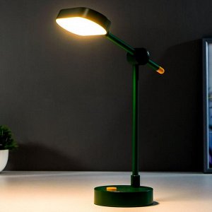 Лампа настольная сенсорная 16484/1GR LED 3,5Вт USB АКБ зеленый 10х12х37,5 см