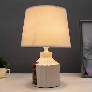Настольная лампа 16813/1 E14 40Вт белый h.33см