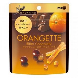 Шоколадное драже с апельсиновыми цукатами Meiji Orangette Bitter Chocolate