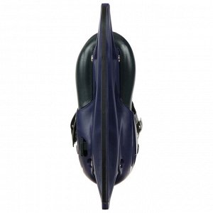 Коньки для фитнеса BlackAqua AS-408, размер 27-30, цвет тёмно-синий/зелёный