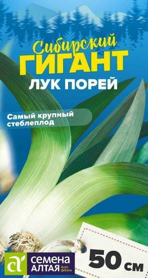 Лук Порей Сибирский Гигант/Сем Алт/цп 1 гр. НОВИНКА! СЕРИЯ СИБИРСКИЕ ГИГАНТЫ!