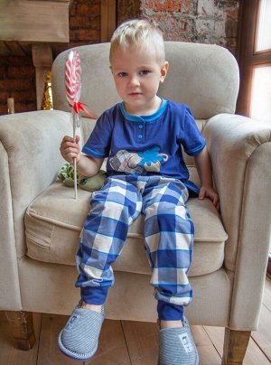 Детская пижама для мальчиков "Индефини" (Арт.981100-BTD1027)