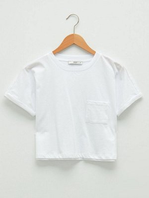 XSIDE Женская футболка с короткими рукавами и круглым вырезом из хлопка