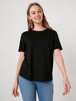 CASUAL женская футболка с короткими рукавами и круглым вырезом