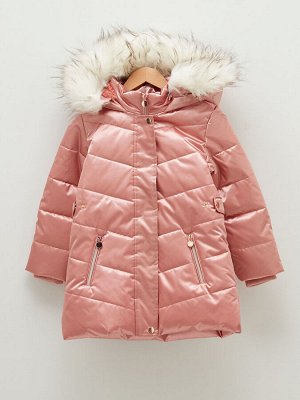 Зимняя куртка с капюшоном для девочек