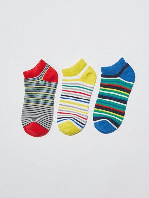 Носки для мальчика короткие в полоску 3 пары