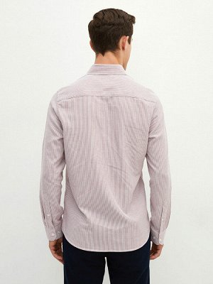 Рубашка приталенного кроя из ткани Оксфорд