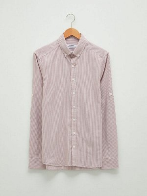 Рубашка приталенного кроя из ткани Оксфорд