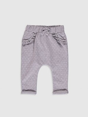 Хлопковые брюки для малышей-девочек, 2 шт