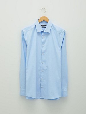Waikiki Мужская приталенная рубашка из ткани Оксфорд
