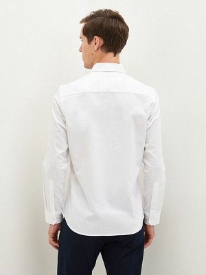 Рубашка мужская с длинным рукавом из ткани Oxford