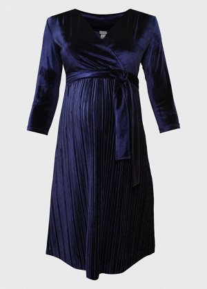 Платье "Виксен" для беременных и кормящих; синий