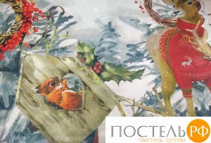 GRAND TEXTIL Скатерть КРИСТМАС-1 НГ 140*180, 100% п/э