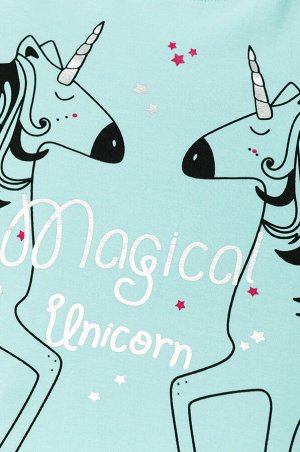 Лонгсливы для девочек "Magical mentol", цвет Ментол