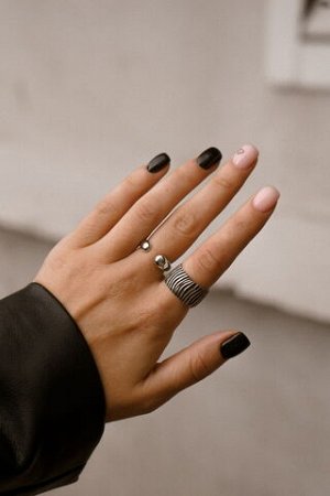 Серебряное разъемное кольцо "Drop"