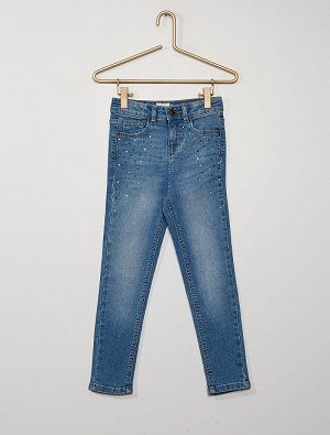 Очень узкие брюки из джинсовой ткани