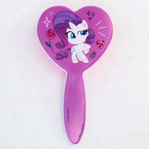 Расческа массажная в форме сердца  "Рарити" My Little Pony ,20*10*3см