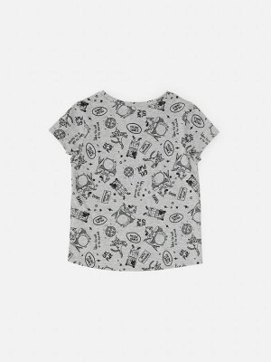 Фуфайка (футболка) для девочек Kamilla серый