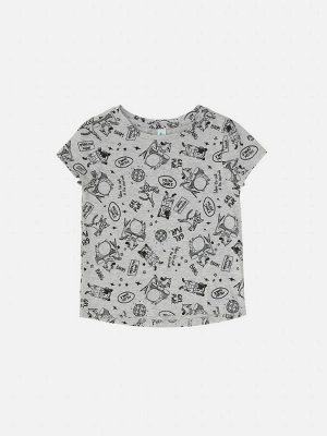 Фуфайка (футболка) для девочек Kamilla серый