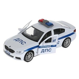 5ER-12SLPOL-WH Машина металл свет-звук BMW 5-er M-SPORT ПОЛИЦИЯ 12 см, двери, багаж, кор. Технопарк в кор.2*36шт